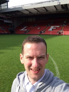 Aiden in Anfield in 2014